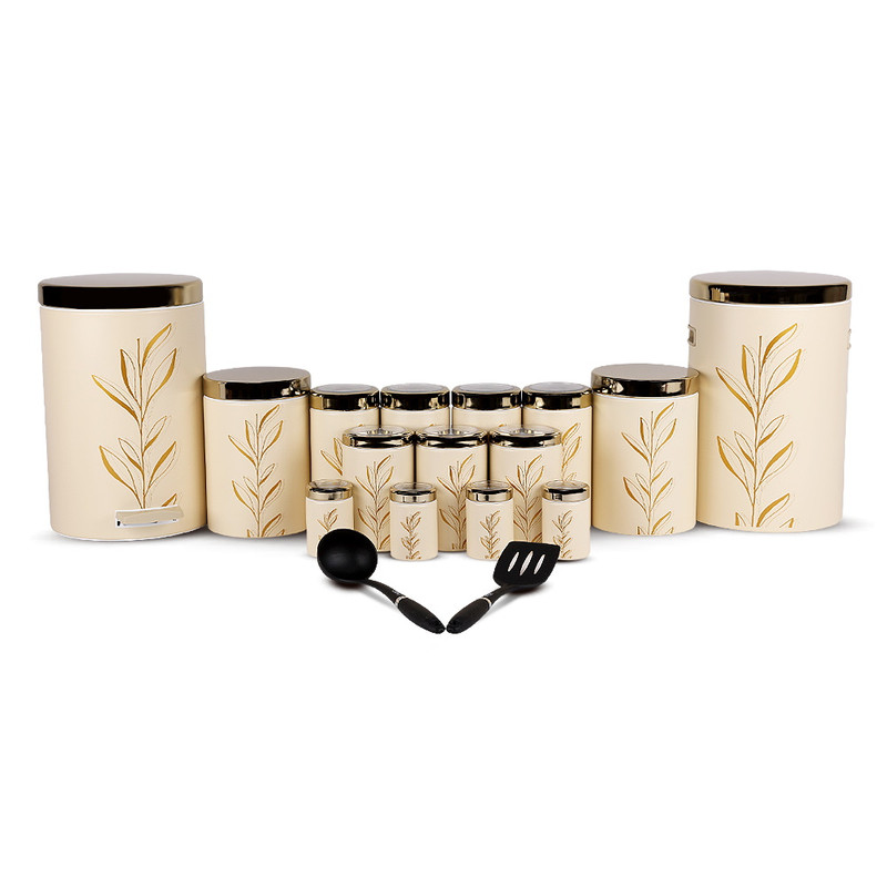 سرویس آشپزخانه 17  پارچه اورانوس مدل بامبو